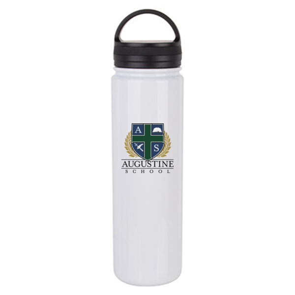 23 oz. Stainless Steel Water Bottle with Portable Lid Sublimated Logo - Sublimated Logo Thumbnail