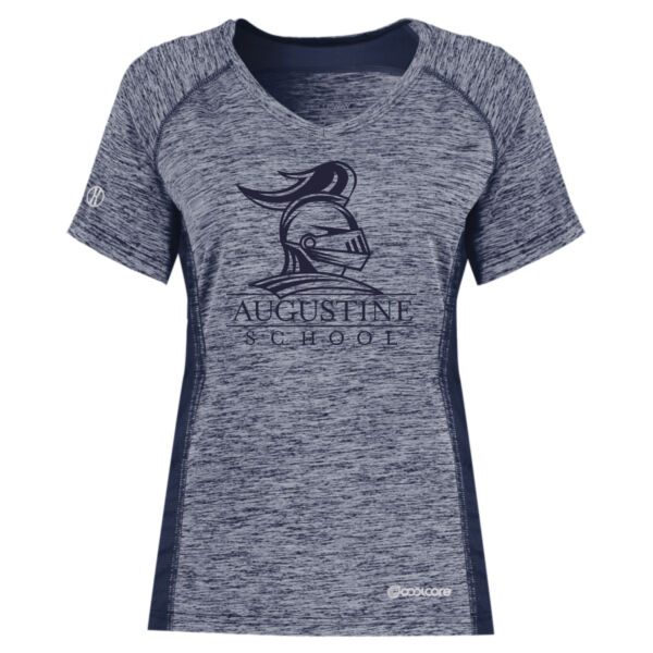 Holloway - Women's Electrify CoolCore® V-Neck T-Shirt - Printed Logo Thumbnail