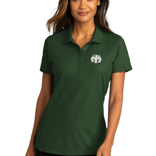 Port Authority® Ladies SuperPro React™ Polo - Embroidered Logo Thumbnail