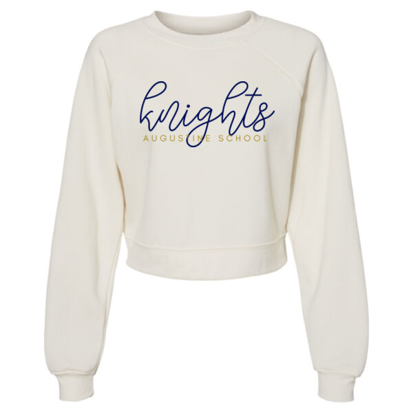 BELLA + CANVAS - Women's Raglan Pullover Fleece - Printed Logo Thumbnail