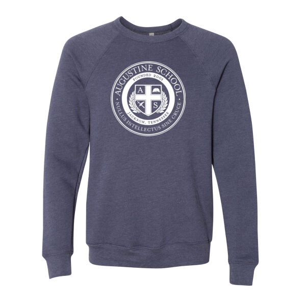 BELLA + CANVAS - Sponge Fleece Raglan Crewneck Sweatshirt - Printed Logo Thumbnail