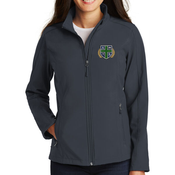 Port Authority® Ladies Core Soft Shell Jacket - Embroidered Logo Thumbnail