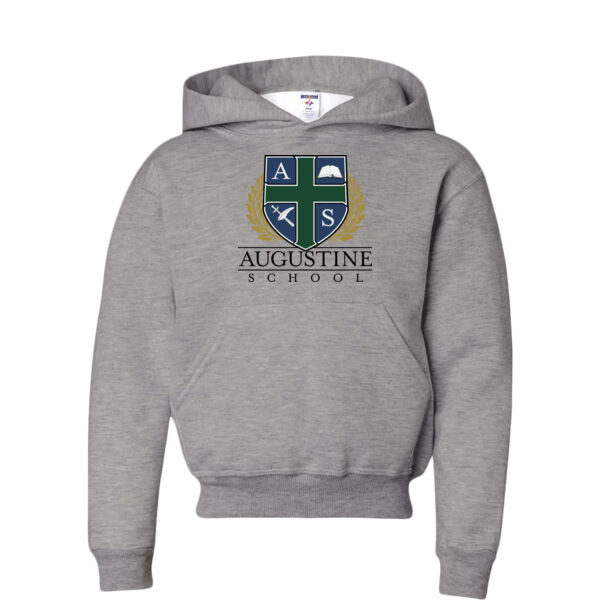 JERZEES - NuBlend® Youth Hooded Sweatshirt - Printed Logo Thumbnail