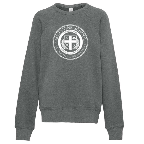 BELLA + CANVAS - Youth Sponge Fleece Crewneck Sweatshirt - Printed Logo Thumbnail