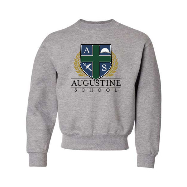 JERZEES - NuBlend® Youth Crewneck Sweatshirt - Printed Logo Thumbnail