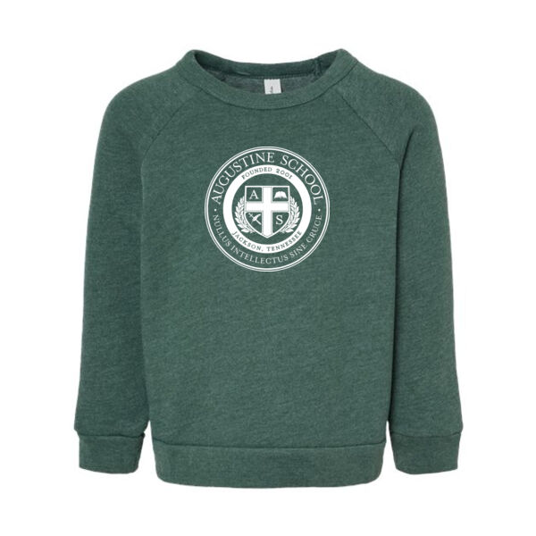 BELLA + CANVAS - Toddler Sponge Fleece Raglan Sweatshirt - Printed Logo Thumbnail