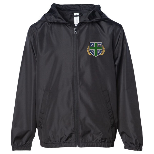 Independent Trading Co. - Youth Lightweight Windbreaker Full-Zip jacket - Embroidered Logo Thumbnail