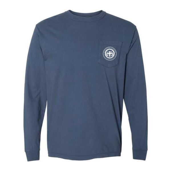 Comfort Colors - Garment-Dyed Heavyweight Long Sleeve Pocket T-Shirt - Printed Logos Thumbnail