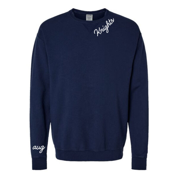 ComfortWash by Hanes - Unisex Garment-Dyed Crewneck Sweatshirt - Printed Logos Thumbnail