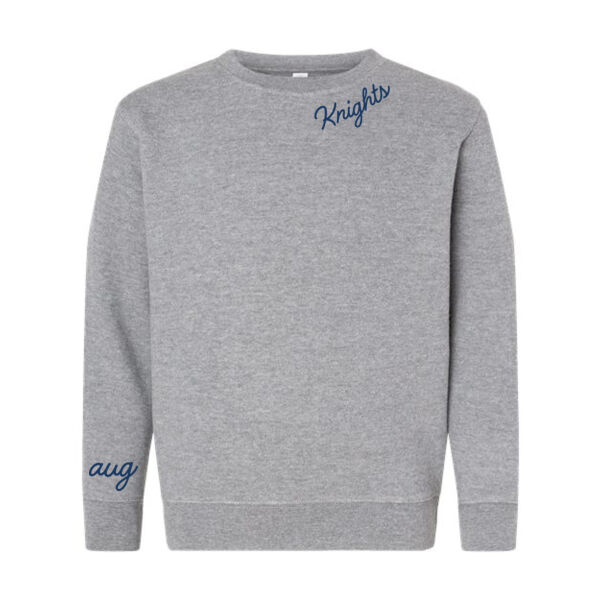 LAT - Youth Elevated Fleece Crewneck Sweatshirt - Printed Logos Thumbnail
