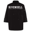 Ten Pearl Button Black Chef Coat Thumbnail