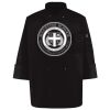Ten Pearl Button Black Chef Coat Thumbnail