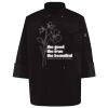 Ten Pearl Button Black Chef Coat Thumbnail