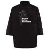 Ten Pearl Button Black Chef Coat Thumbnail